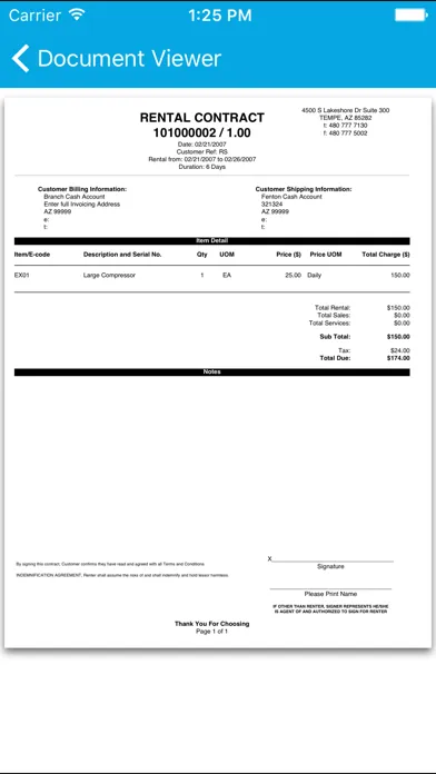 RentalResult DV سکرین شاٹس