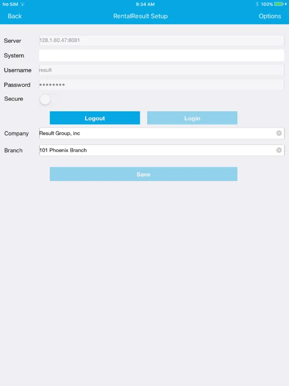 RentalResult QOv2 iPad  Screenshots