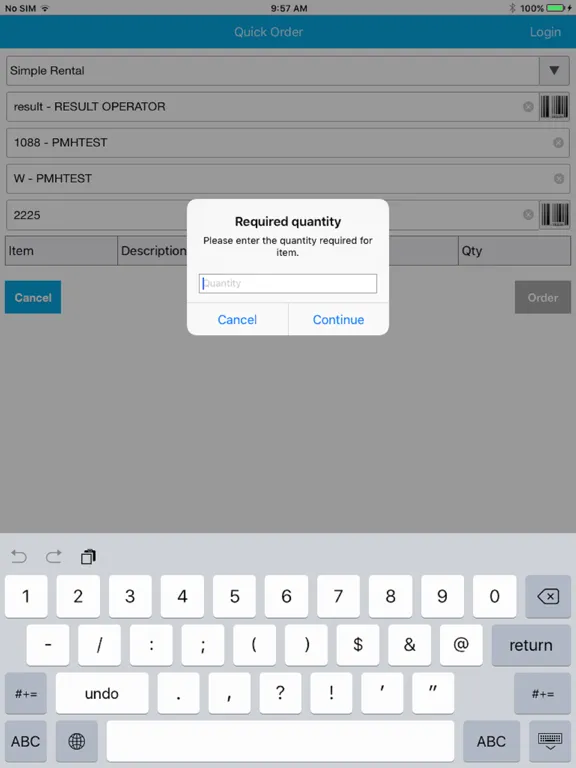 RentalResult QOv2 iPad  Screenshots