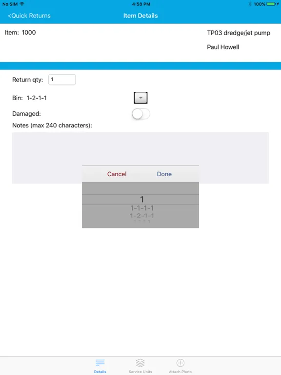 RentalResult QRv2 iPad  Screenshots