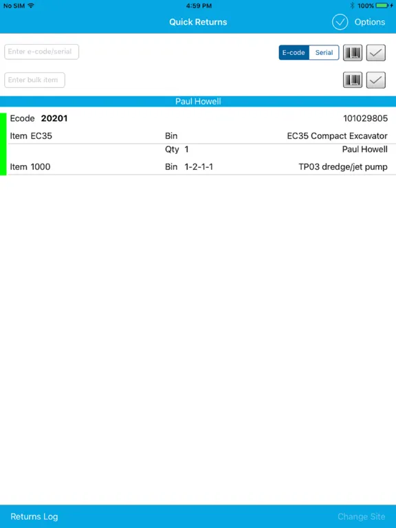RentalResult QRv2 iPad  Screenshots