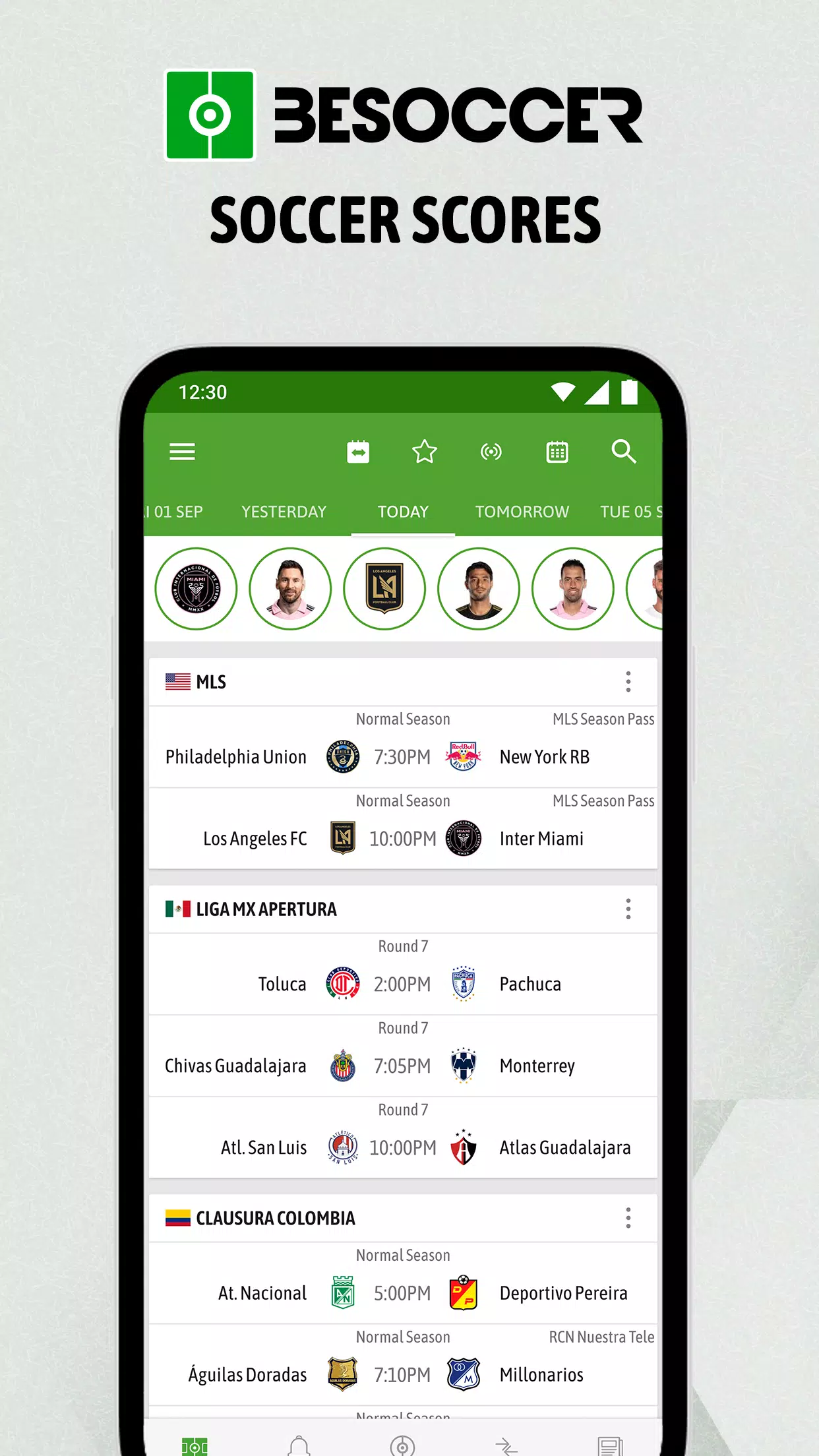 BeSoccerのアプリスクリーンショット1