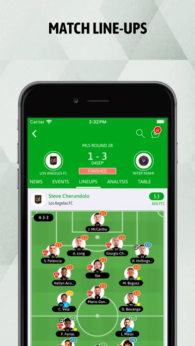 Zrzuty ekranu BeSoccer - Soccer Livescores