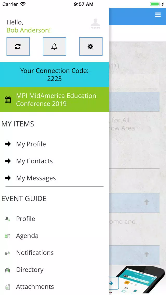 Capturas de tela do MPI 2020 MidAmerica Conference