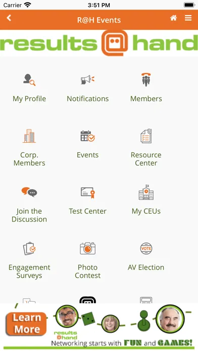 Tangkapan skrin RaH Membership App