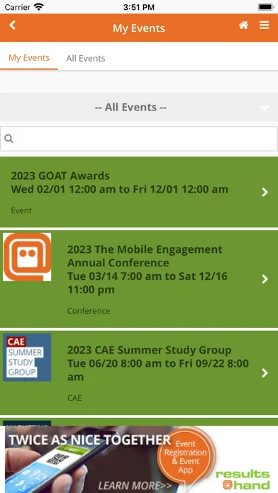 Tangkapan skrin RaH Membership App