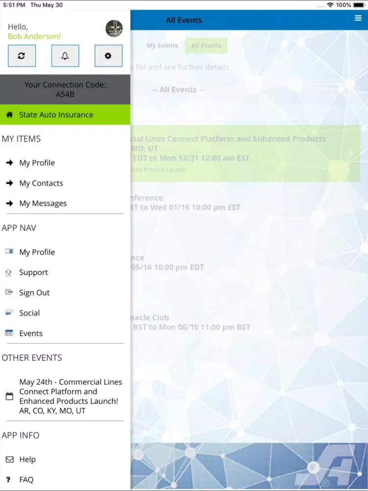 Скриншоты State Auto EngageApp iPad 