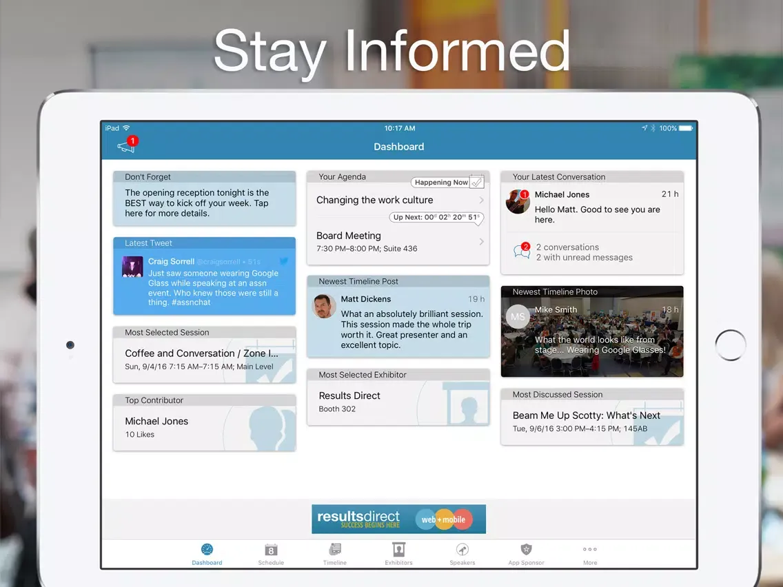 STM Events iPad  Screenshots