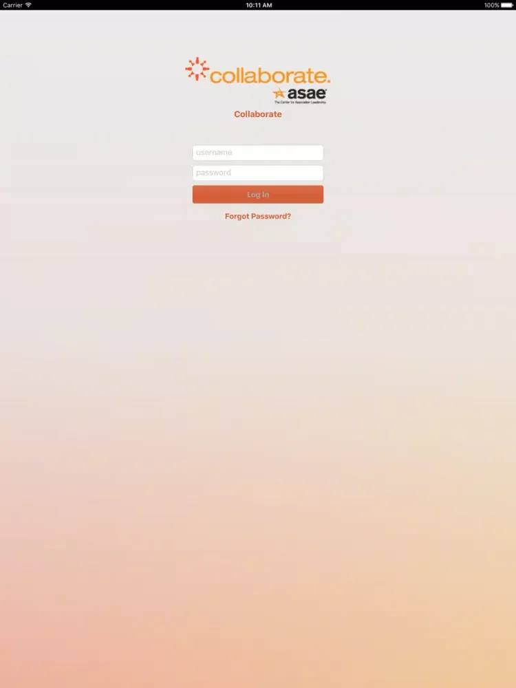 ASAE Collaborate iPad  سکرین شاٹس