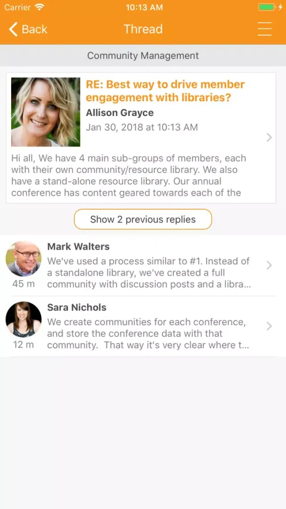 ASAE Collaborate سکرین شاٹس