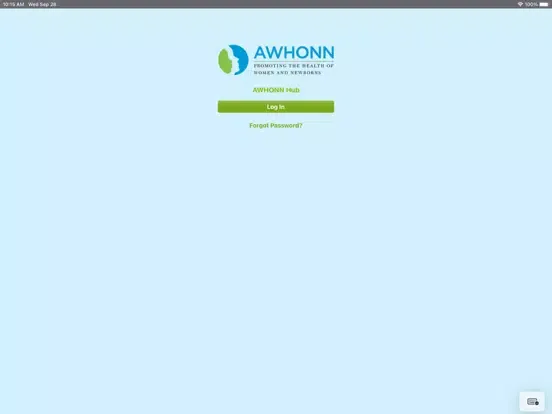 Screenshot di AWHONN Online Community iPad 