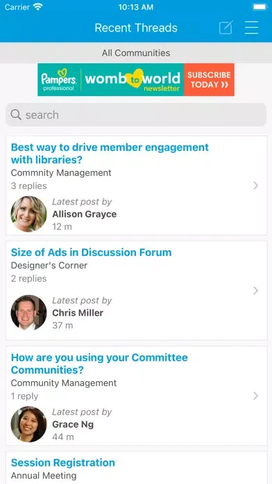 Screenshot di AWHONN Online Community