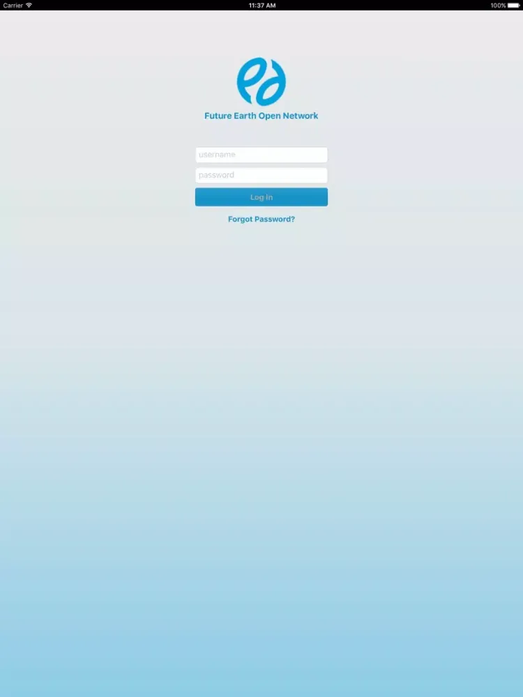 Future Earth Open Network iPad  سکرین شاٹس