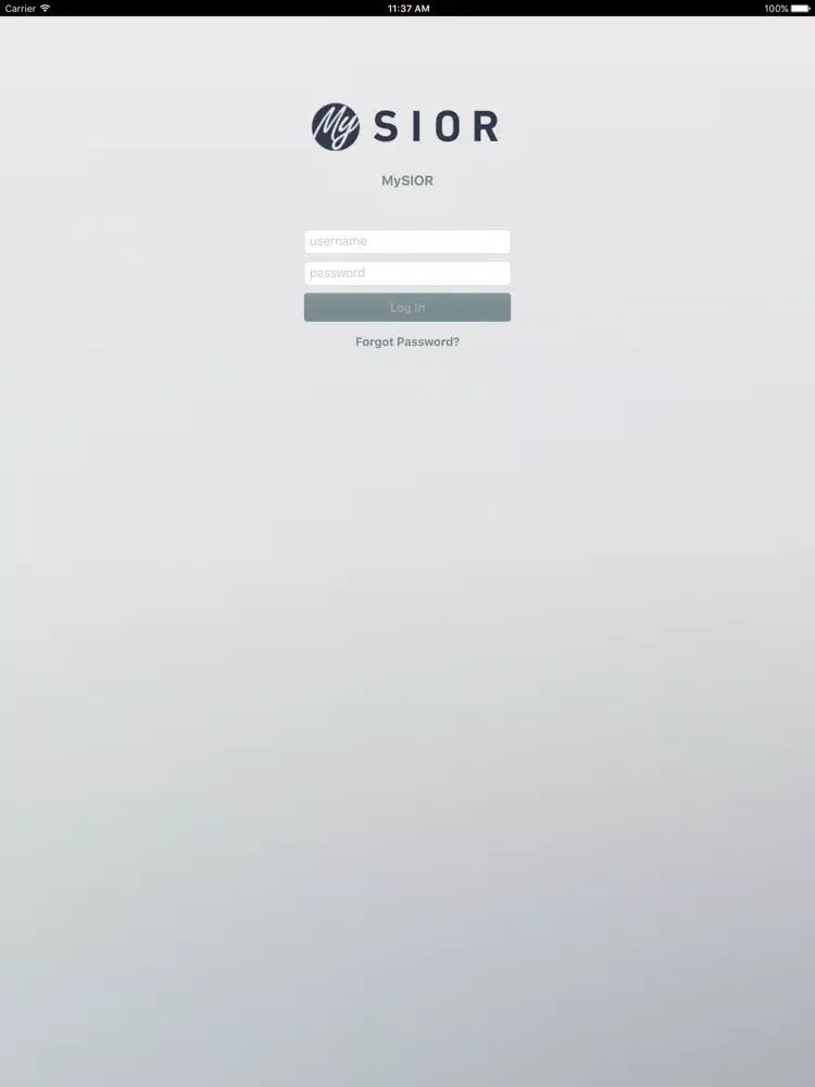 Zrzuty ekranu MySIOR iPad 