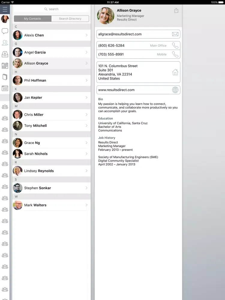 Zrzuty ekranu MySIOR iPad 