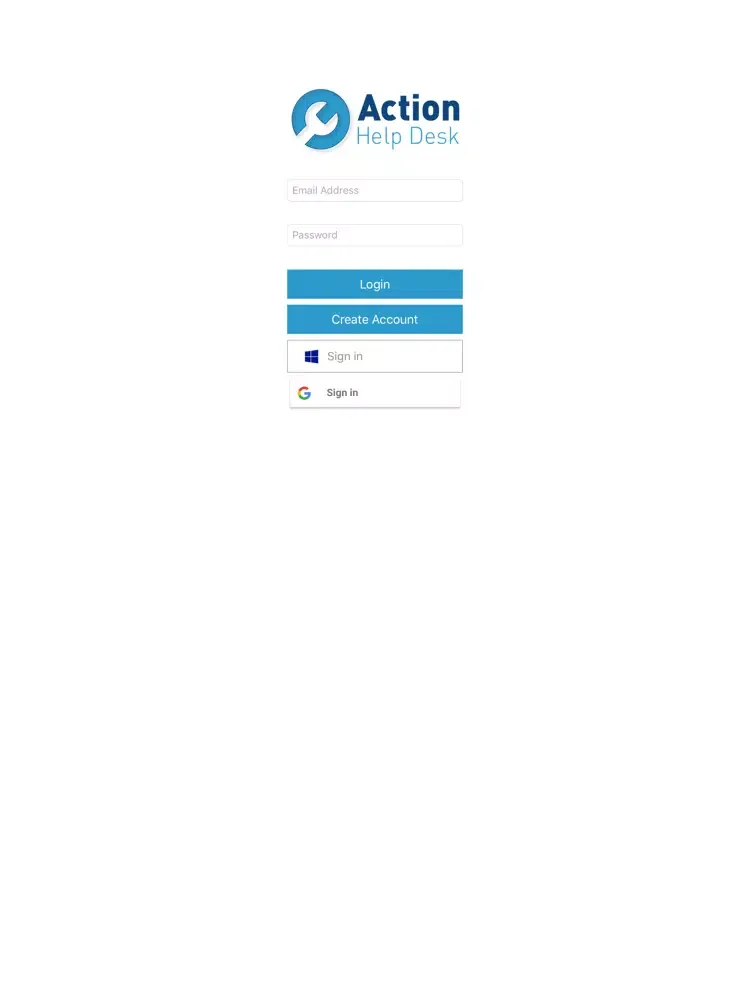 Screenshot di Action Help Desk iPad 