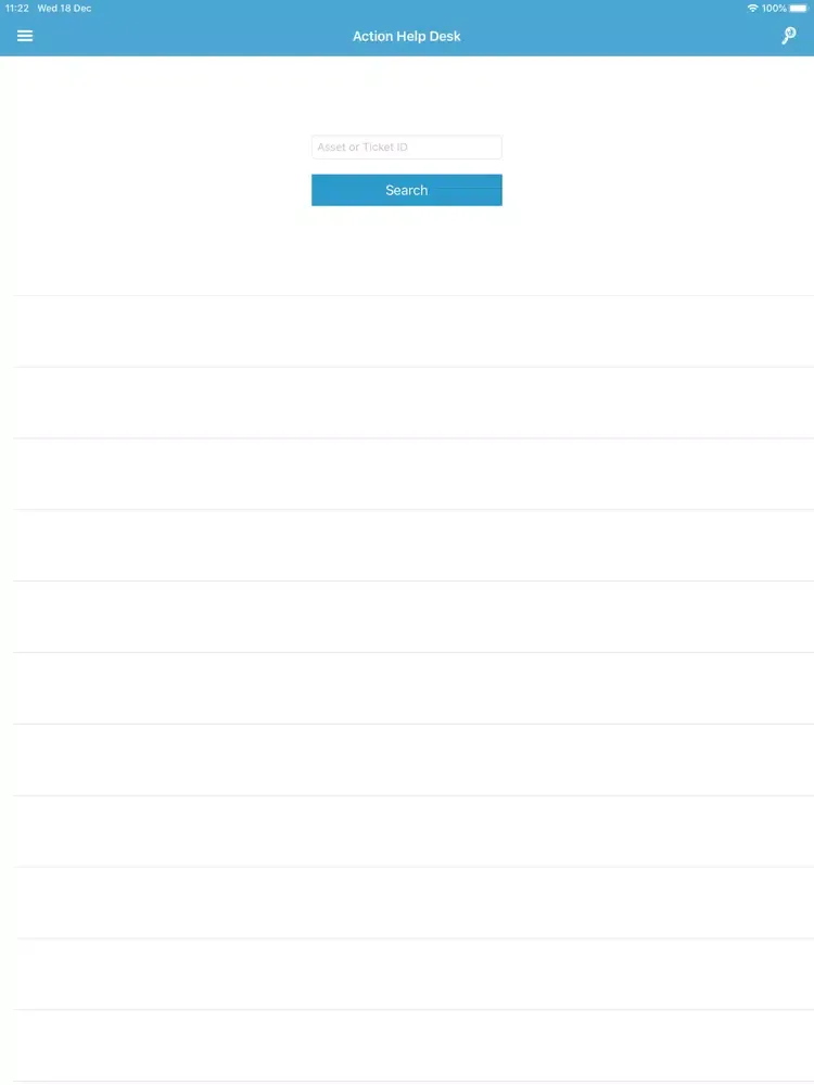 Screenshot di Action Help Desk iPad 