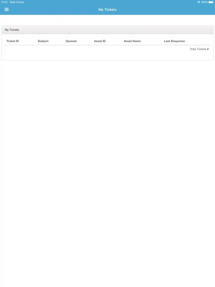 Screenshot di Action Help Desk iPad 
