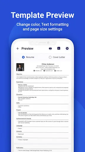 Resume Builder & CV Maker Screenshots