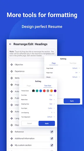 Resume Builder & CV Maker Screenshots