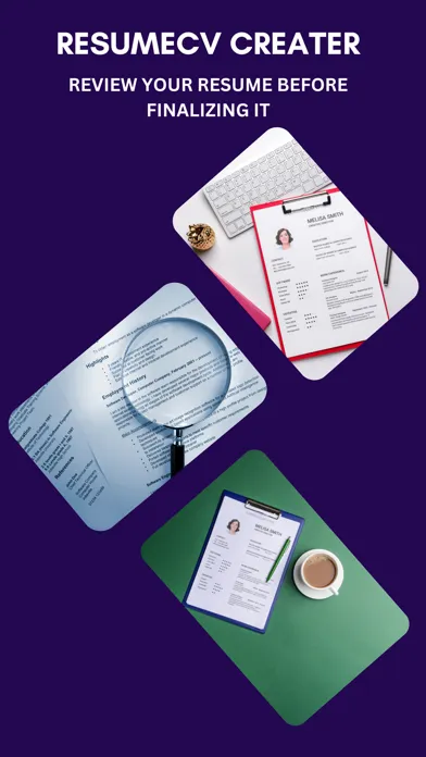Capturas de pantalla de ResumeCV Creater