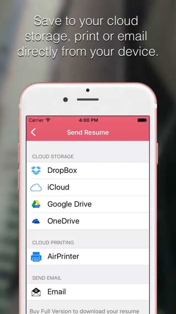 Tangkapan layar Resume Builder Templates