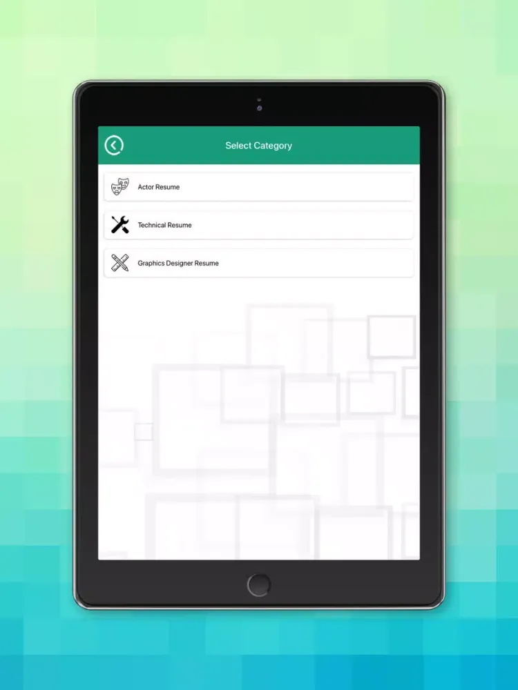 Resume Creator! iPad  Ekran Görüntüleri