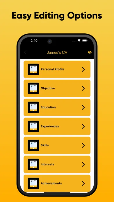 Zrzuty ekranu CV Maker - Resume Creator