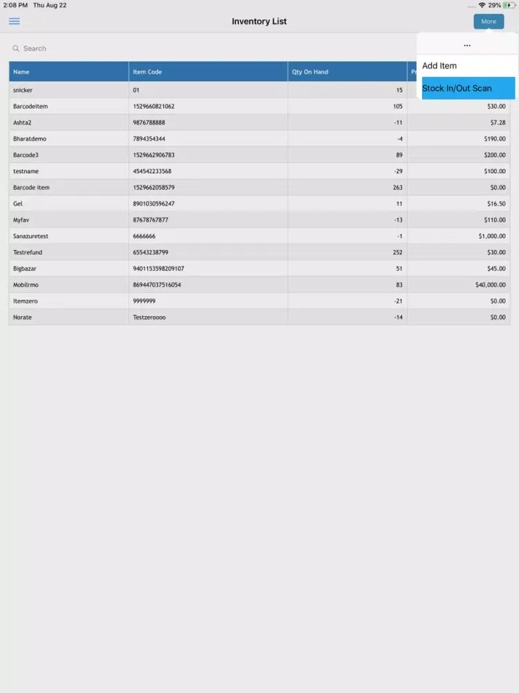 Tangkapan skrin Dolphinpos - Reports for POS iPad 