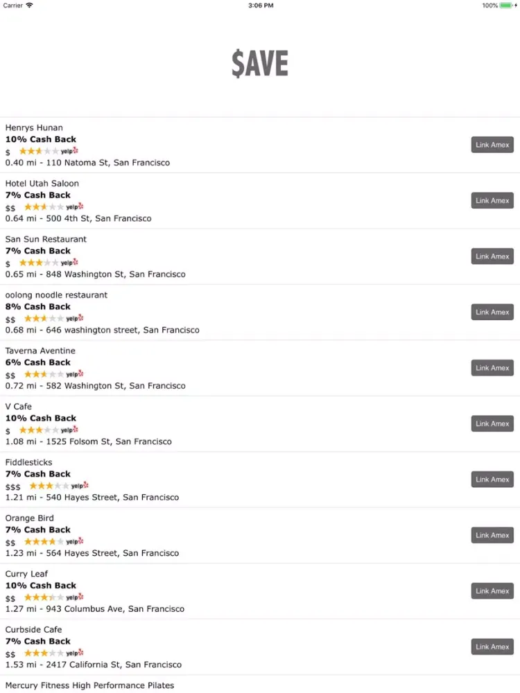 Скриншоты SAVE ALERTS - in-store rewards iPad 