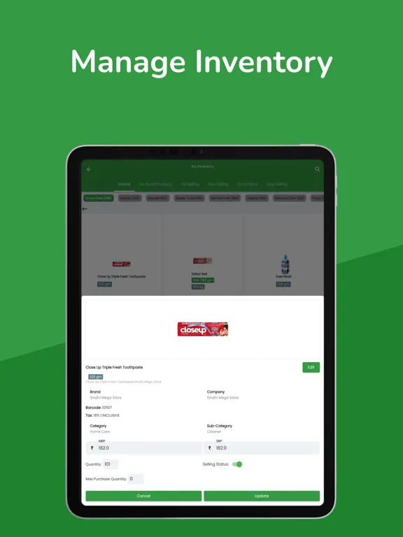 Retail Magik Grocery Seller iPad  Screenshots