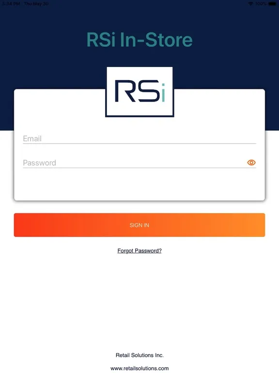 RSi In-Store iPad  Screenshots