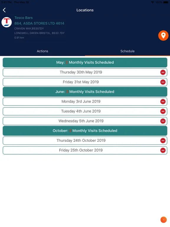 RSi In-Store iPad  Screenshots