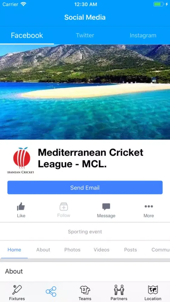 Capturas de pantalla de Mediterranean Cricket League