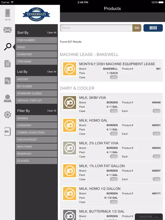 Tankersley Foods iPad  سکرین شاٹس