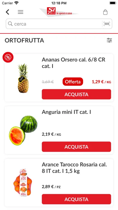 Tangkapan skrin Sì con Te - La spesa a casa