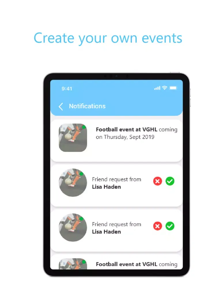 Capturas de tela do Offen - Create & discover even iPad 