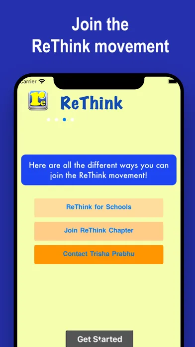 Ảnh chụp màn hình của ReThink - Stop Cyberbullying