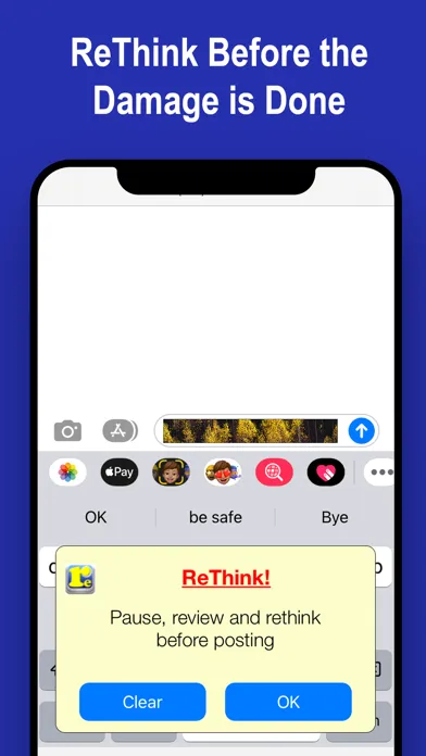 Ảnh chụp màn hình của ReThink - Stop Cyberbullying