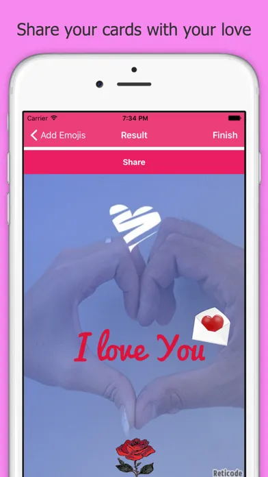 Valentines Day Cards & Editor スクリーンショット