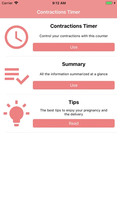Contraction Timer & Counter Screenshots