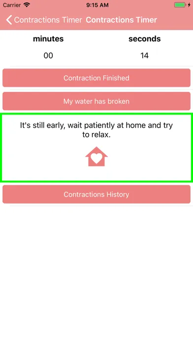 Contraction Timer & Counter Screenshots