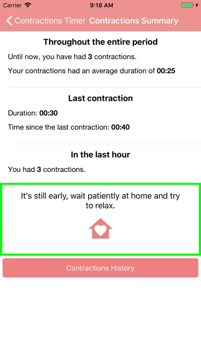 Contraction Timer & Counter Screenshots