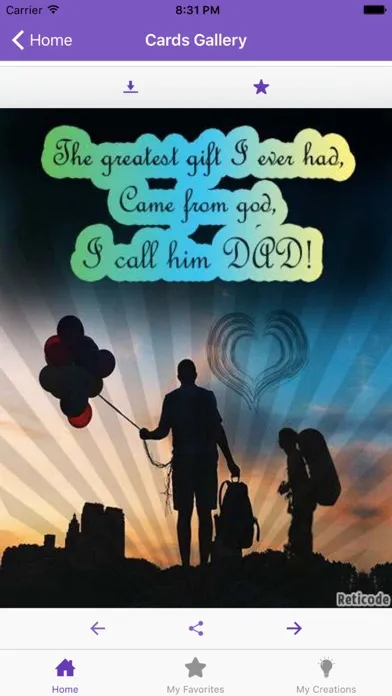 Fathers Day Quotes & Editor 스크린샷