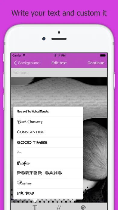 Capturas de tela do Mothers Day Quotes & Editor