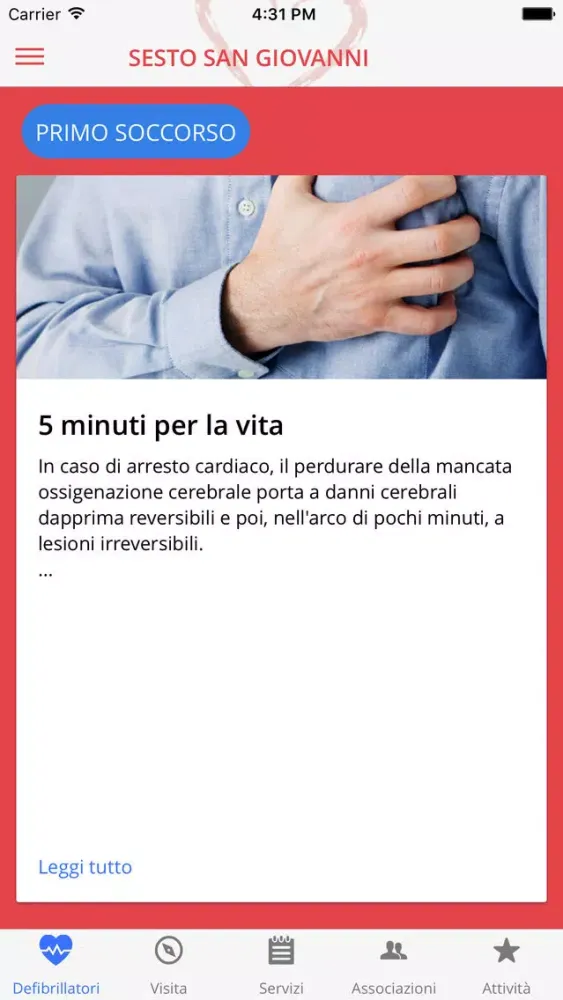 Cuore in Comune Defibrillatore应用截图
