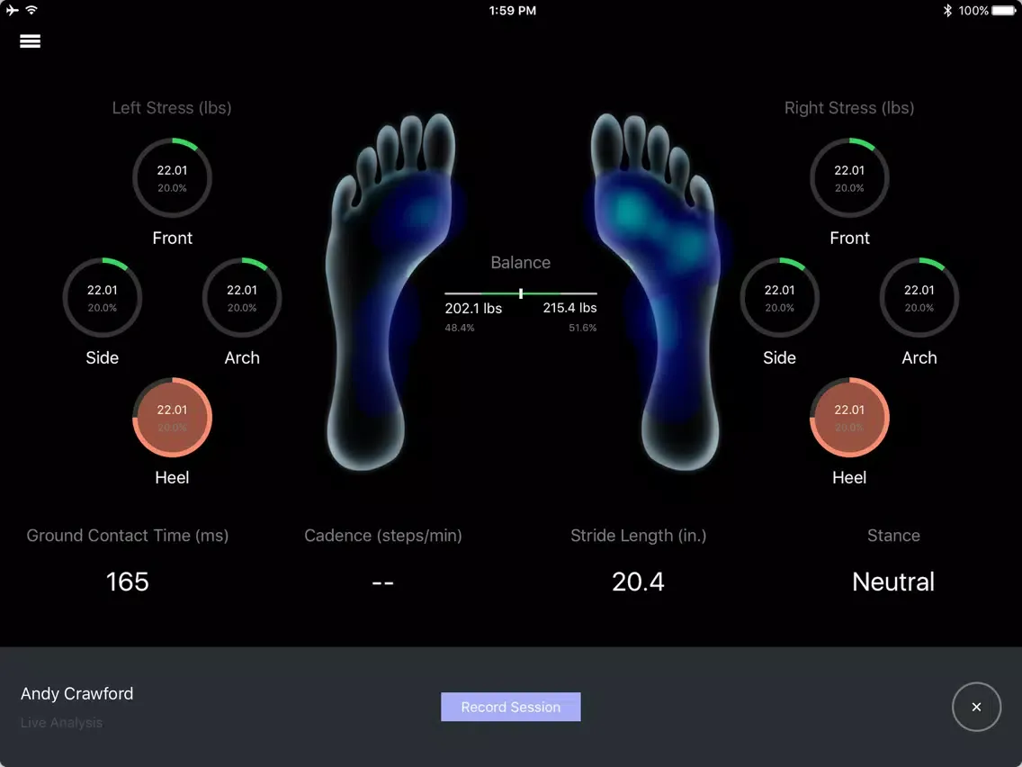 صور myStride Health iPad 