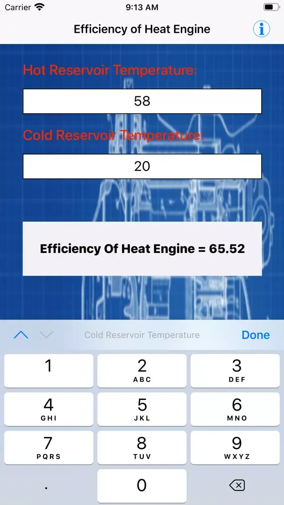 Efficiency of Heat Engine Ekran Görüntüleri
