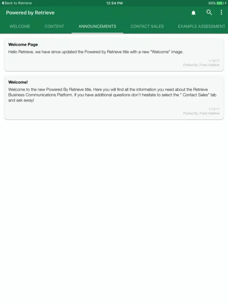 Powered by Retrieve iPad  স্ক্রিনশট