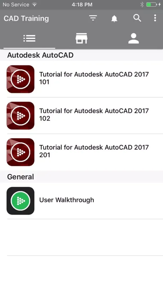 CAD Training Screenshots